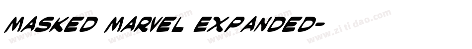 Masked Marvel Expanded字体转换
